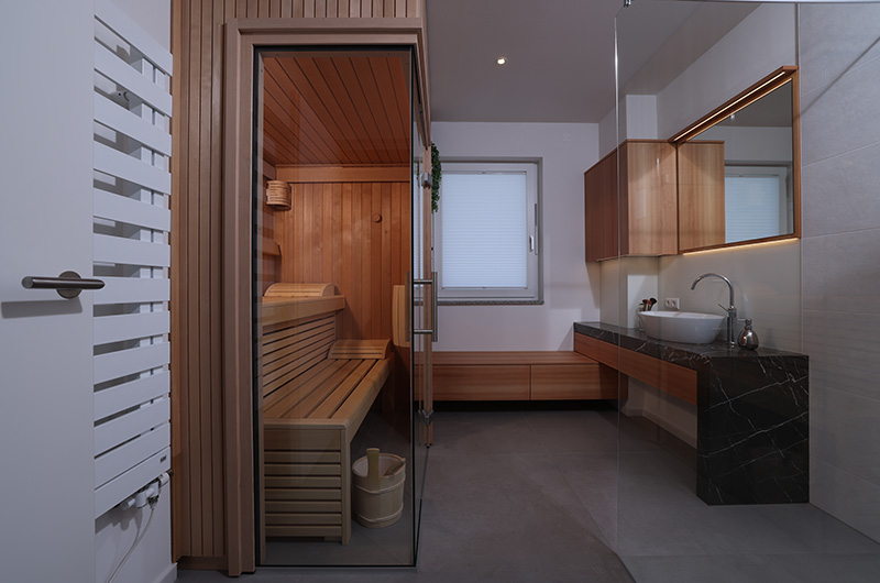 Infrarotsauna Thermium individuell gestalten
