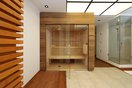 RUKU Sauna Galerie Kabinen mit Holzverkleidung